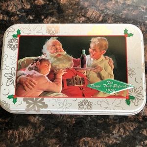 Coca-Cola playing cards in tin